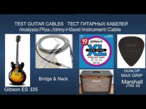 TEST Guitar Cables  Analysis Plus \u0026 Monster.Gibson ES 335 ギターケーブルのテスト TECT гитарных кабелей 테스트 기타